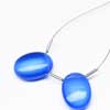 Natural Blue Chalcedony Smooth Oval Beads. You will get 2 Piece of same size 14mm x 10mm each.Chalcedony is a cryptocrystalline variety of quartz. Comes in many colors such as blue, pink, aqua. Also known to lower negative energy for healing purposes. 